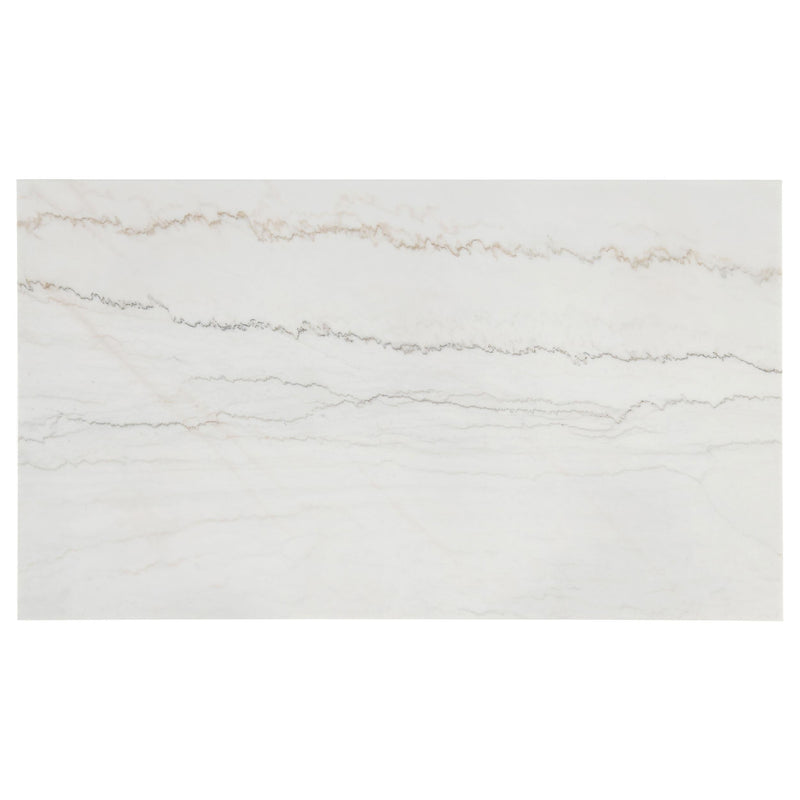 Averill 72-inch Rectangular White Marble Top Dining Table Coffee Bean - 121291