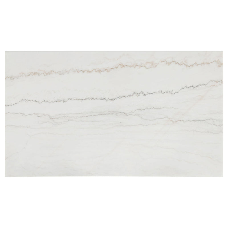 Averill 72-inch Rectangular White Marble Top Dining Table Coffee Bean - 121291