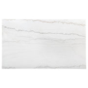 Averill 72-inch Rectangular White Marble Top Dining Table Coffee Bean - 121291
