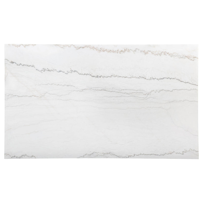Averill 72-inch Rectangular White Marble Top Dining Table Coffee Bean - 121291