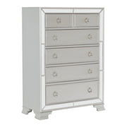 Avondale Silver Mirrored Upholstered Panel Bedroom Set - DMV FurnitureBedroom Set