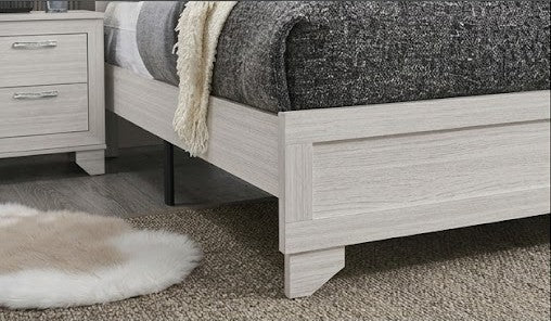 Aya White  King Bed - AYA-WT-K-BED