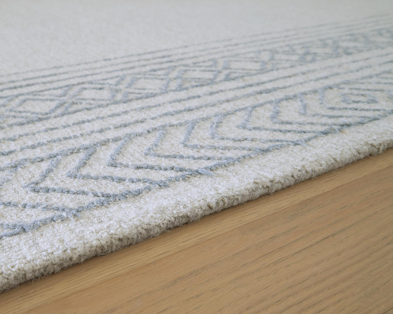 Azelhurst Blue/Ivory/Gray 7'8" x 10' Area Rug - R407851
