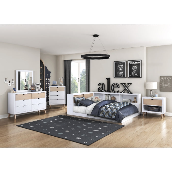 B2012BCF-1* (3) Full Bookcase Platform Bed - B2012BCF-1*