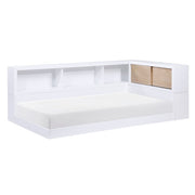 B2012BCT-1BC* (4) Twin Bookcase Corner Platform Bed - B2012BCT-1BC*
