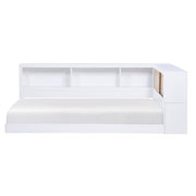 B2012BCT-1BC* (4) Twin Bookcase Corner Platform Bed - B2012BCT-1BC*