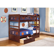 B2013DC-1*T (4) Twin/Twin Bunk Bed with Storage Boxes - B2013DC-1*T