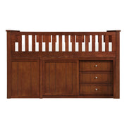 B2013LLDC-1*BC2DR (6) Low Loft Bunk with Bookcase and 2 Dressers - B2013LLDC-1*BC2DR