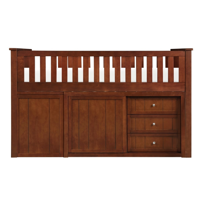 B2013LLDC-1*BC2DR (6) Low Loft Bunk with Bookcase and 2 Dressers - B2013LLDC-1*BC2DR