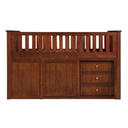 B2013LLDC-1*BC2DR (6) Low Loft Bunk with Bookcase and 2 Dressers - B2013LLDC-1*BC2DR