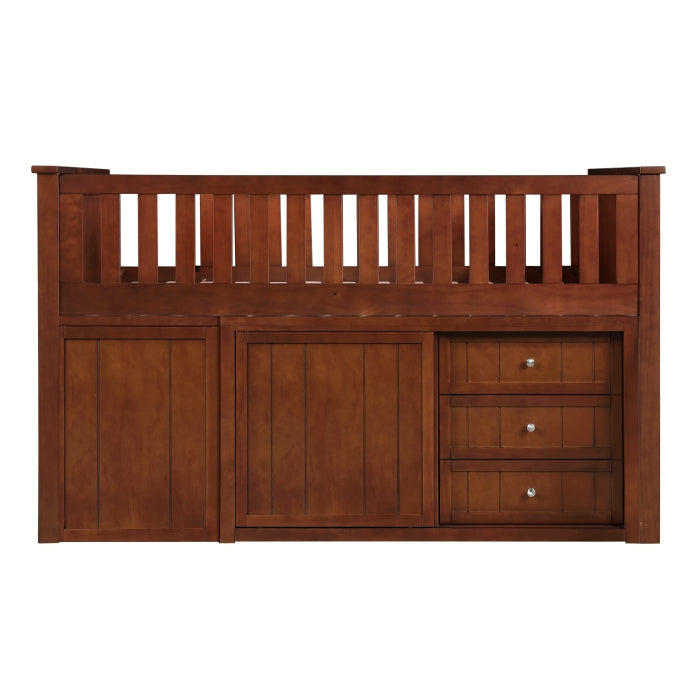 B2013LLDC-1*BC2DR (6) Low Loft Bunk with Bookcase and 2 Dressers - B2013LLDC-1*BC2DR
