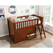 B2013LLDC-1*DR (4) Low Loft Bunk with Dresser - B2013LLDC-1*DR