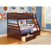 B2013TFDC-1*T (4) Twin/Full Bunk Bed with Storage Boxes - B2013TFDC-1*T