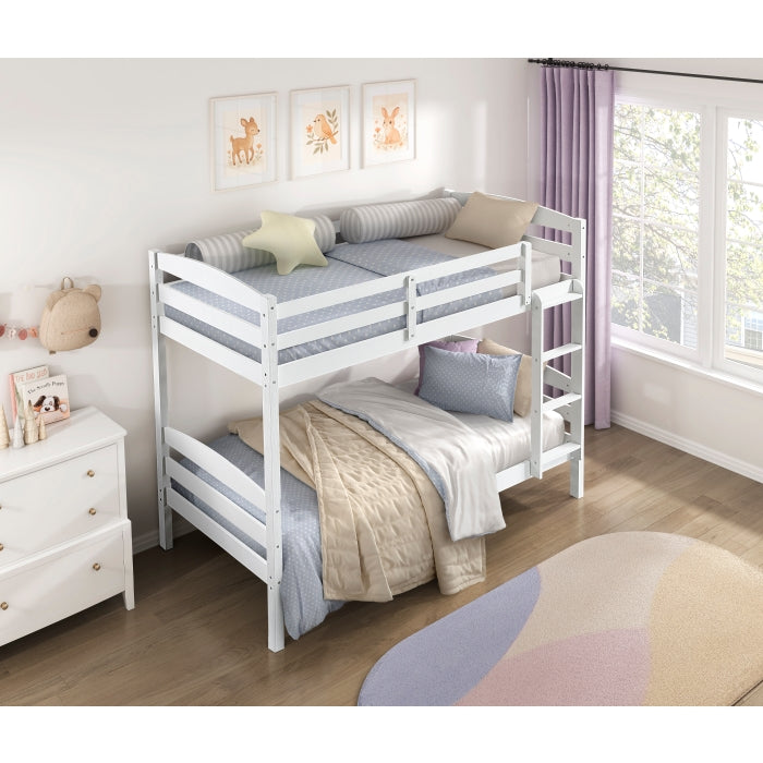 B2022WH-1 Twin/Twin Bunk Bed - B2022WH-1