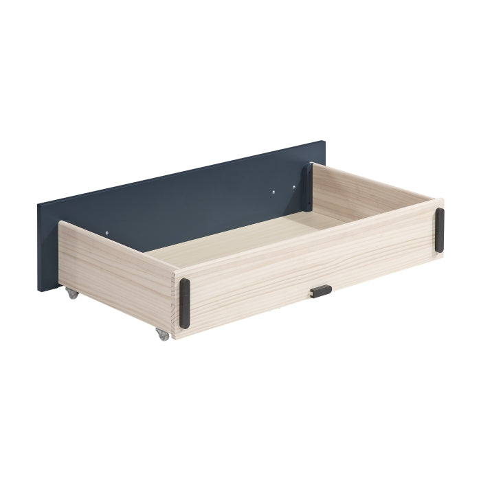 B2024BUBC-1* (2) Twin Bookcase Platform Bed with Hidden Desk, Stool and Storage Bench - B2024BUBC-1*