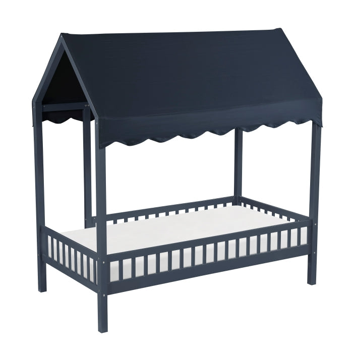 B2024BUCP-1 Twin Canopy Platform Bed - B2024BUCP-1