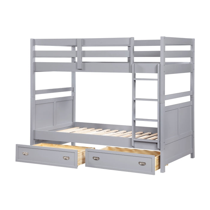 B2024GY-1* (3) Twin/Twin Bunk Bed - B2024GY-1*