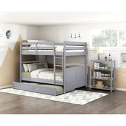 B2024GY-16S3 Bookcase, 3 Fixed Shelves - B2024GY-16S3