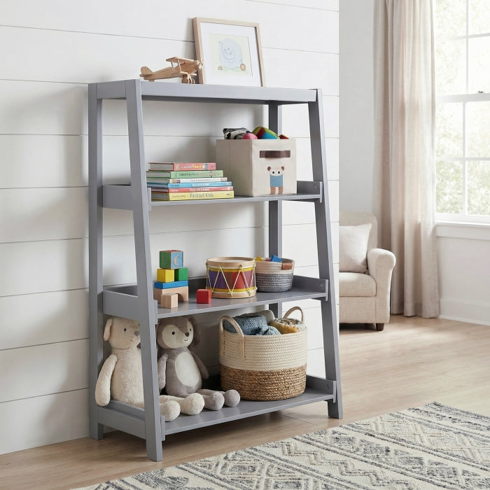B2024GY-16S3 Bookcase, 3 Fixed Shelves - B2024GY-16S3