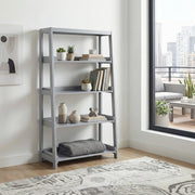 B2024GY-16S4 Bookcase, 4 Fixed Shelves - B2024GY-16S4