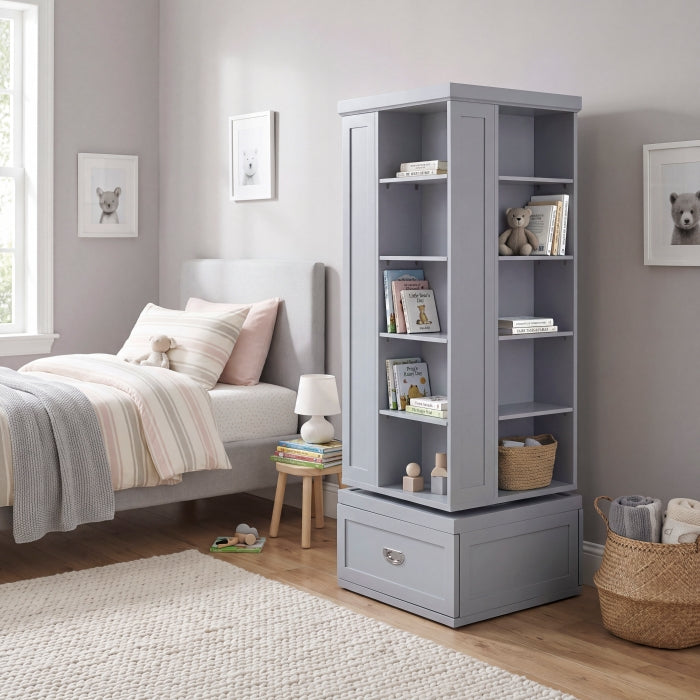 B2024GY-17SW Swivel Bookcase - B2024GY-17SW