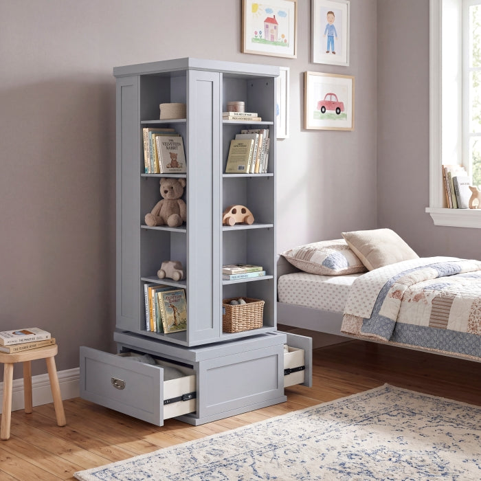 B2024GY-17SW Swivel Bookcase - B2024GY-17SW