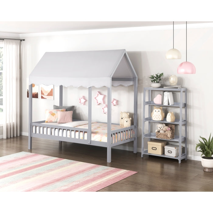 B2024GYCP-1 Twin Canopy Platform Bed - B2024GYCP-1