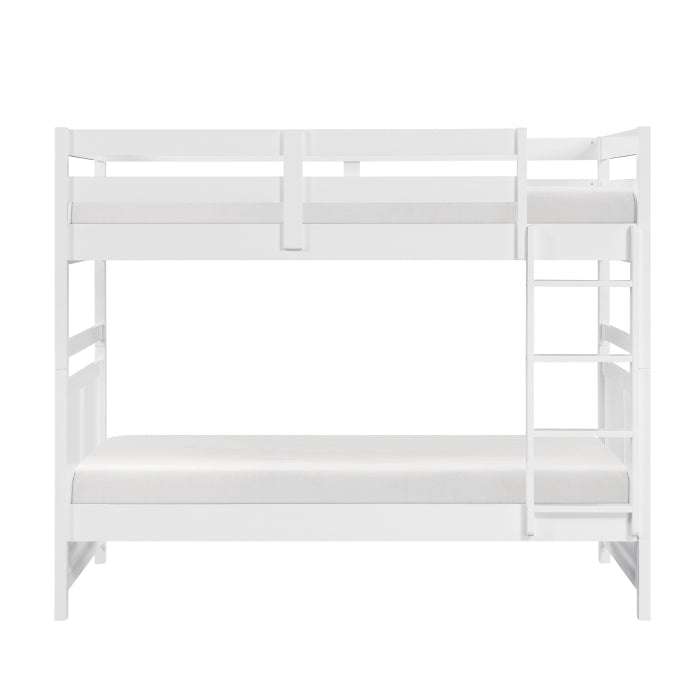 B2024WH-1* (3) Twin/Twin Bunk Bed - B2024WH-1*