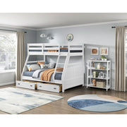 B2024WH-16S3 Bookcase, 3 Fixed Shelves - B2024WH-16S3
