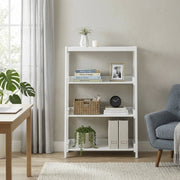 B2024WH-16S3 Bookcase, 3 Fixed Shelves - B2024WH-16S3