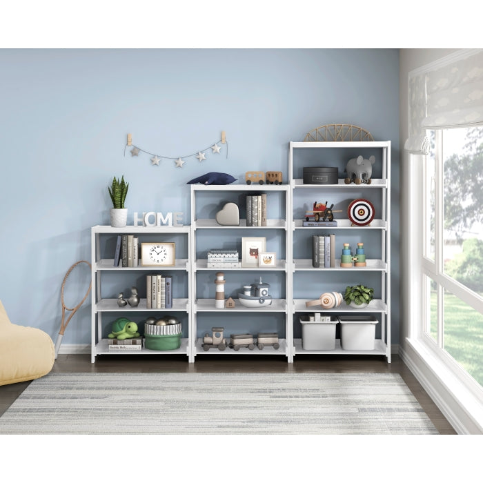 B2024WH-16S4 Bookcase, 4 Fixed Shelves - B2024WH-16S4
