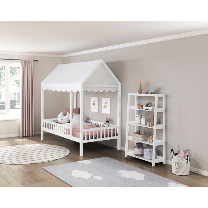 B2024WH-16S4 Bookcase, 4 Fixed Shelves - B2024WH-16S4