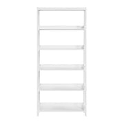 B2024WH-16S5 Bookcase, 5 Fixed Shelves - B2024WH-16S5
