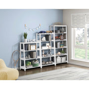 B2024WH-16S5 Bookcase, 5 Fixed Shelves - B2024WH-16S5