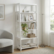B2024WH-16S5 Bookcase, 5 Fixed Shelves - B2024WH-16S5
