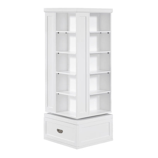 B2024WH-17SW Swivel Bookcase - B2024WH-17SW
