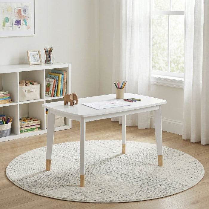 B2024WH-5P 5-Piece Pack Children Table and Chairs Set - B2024WH-5P