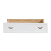 B2024WHBCF-1* (2) Full Bookcase Platform Bed with Hidden Desk, Stool and Storage Bench - B2024WHBCF-1*