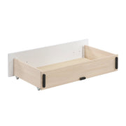 B2024WHBCF-1* (2) Full Bookcase Platform Bed with Hidden Desk, Stool and Storage Bench - B2024WHBCF-1*