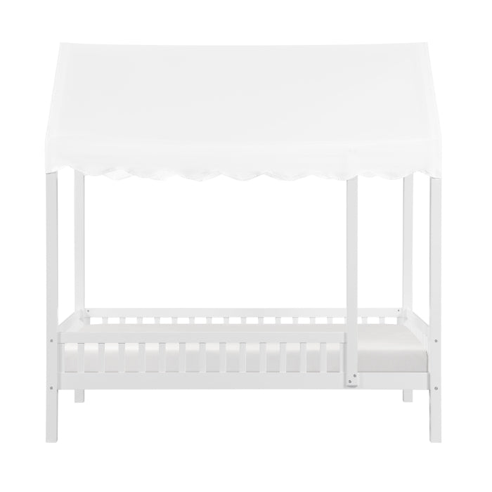 B2024WHCP-1 Twin Canopy Platform Bed - B2024WHCP-1