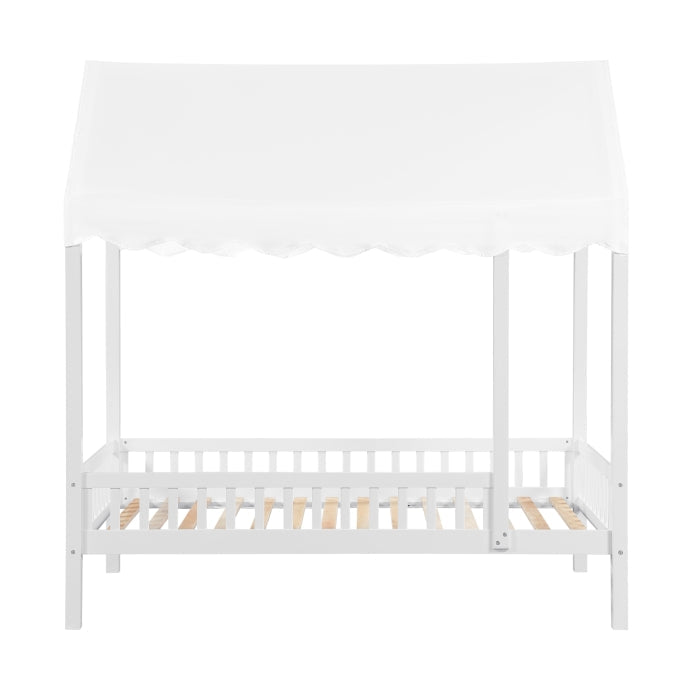 B2024WHCP-1 Twin Canopy Platform Bed - B2024WHCP-1