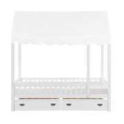 B2024WHCP-1 Twin Canopy Platform Bed - B2024WHCP-1