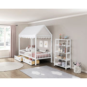 B2024WHCP-1 Twin Canopy Platform Bed - B2024WHCP-1
