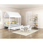 B2024WHCP-1 Twin Canopy Platform Bed - B2024WHCP-1