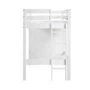 B2024WHLTF-1* (6) Twin/Full Loft Bunk Bed with Chest and Hidden Desk - B2024WHLTF-1*