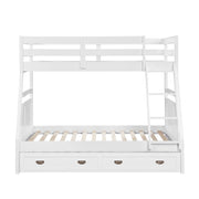 B2024WHTF-1* (3) Twin/Full Bunk Bed - B2024WHTF-1*