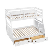 B2024WHTF-1* (3) Twin/Full Bunk Bed - B2024WHTF-1*