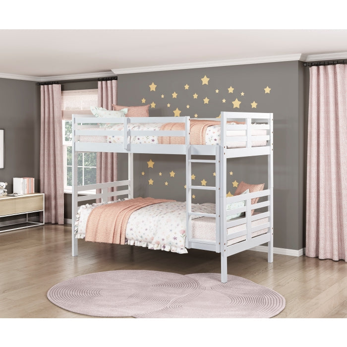 B2026WH-1* (3) Twin/Twin Bunk Bed - B2026WH-1*