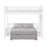 B2034WHLTS-1* (5) Twin Loft Bunk Bed with Night Stand and Sofa Bed - B2034WHLTS-1*