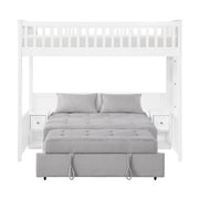B2034WHLTS-1* (5) Twin Loft Bunk Bed with Night Stand and Sofa Bed - B2034WHLTS-1*